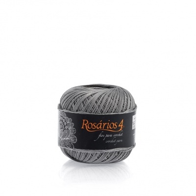 Linha de Crochet Rosários4 cinzento 519