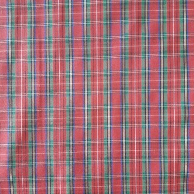 Cambraia escocesa em vermelho e verde