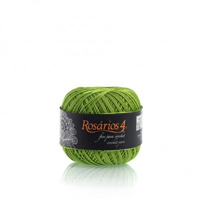 Linha de Crochet Rosários4 verde 531