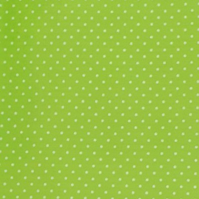 Plastificado com pintinhas brancas em fundo verde