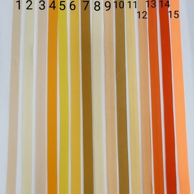 Viés de Algodão 18mm Laranja e Amarelo