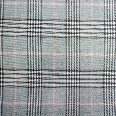 Tartan escocês em cinza e rosa bebé