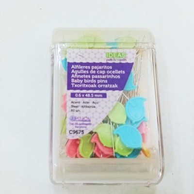 Alfinetes de Patchwork Passarinhos