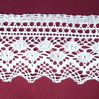 Ponta de renda branca 09984