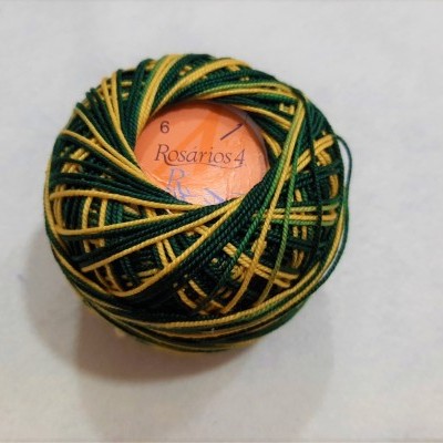 Linha de Crochet Rosários4 matizada 126