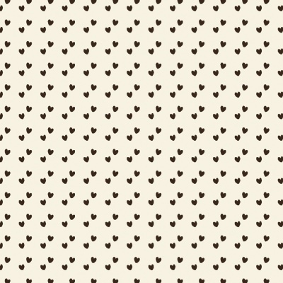 Mini corações castanho