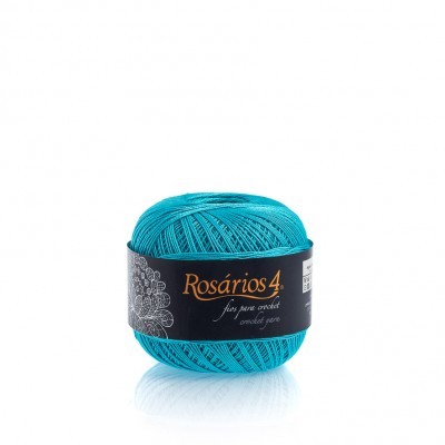 Linha de Crochet Rosários4 Azul 516