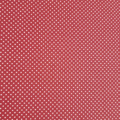 Pintinhas brancas em fundo vermelho