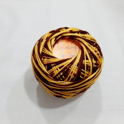 Linha de Crochet Rosários4 matizada 124