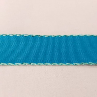 fita de poliéster com rebordo verde água