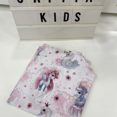 CONJUNTO LENÇOL CATRE - UNICÓRNIO ROSA