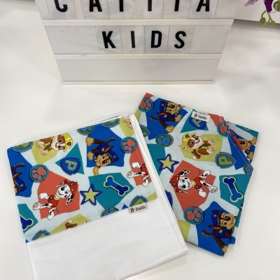 CONJUNTO LENÇOL CATRE - PATRULHA PATA