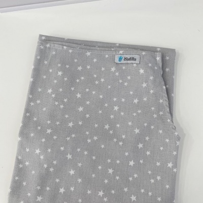 LENÇOL CATRE CINZA ESTRELA (PARTE DE BAIXO)