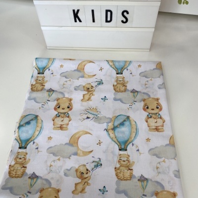 CONJUNTO LENÇOL CATRE - URSOS BALÃO