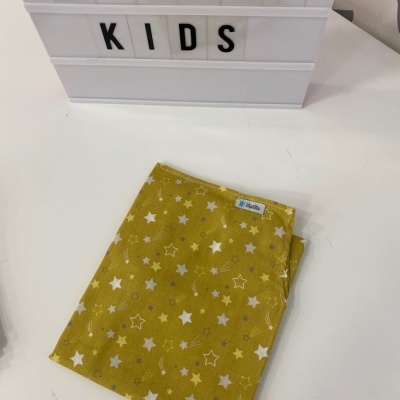LENÇOL CATRE ESTRELA MUSTARDA (PARTE DE BAIXO)
