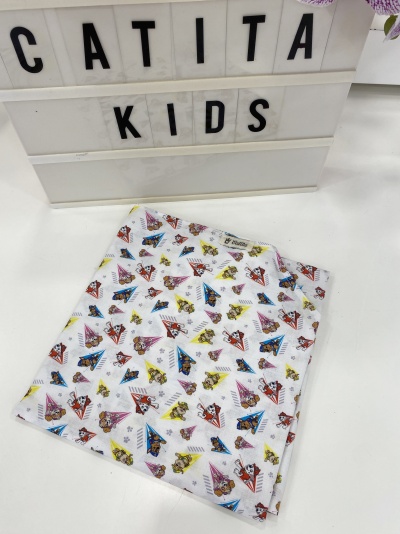 LENÇOL CATRE PATRULHA PATA PQ (PARTE DE BAIXO)