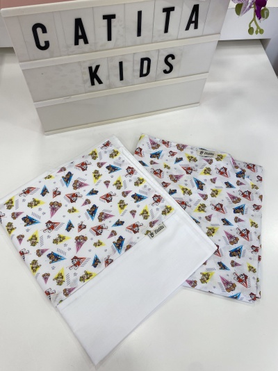 CONJUNTO LENÇOL CATRE - PATRULHA PATA PQ