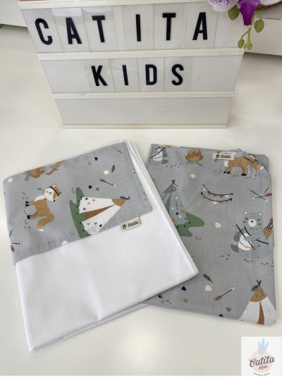 CONJUNTO LENÇOL CATRE - ÍNDIOS