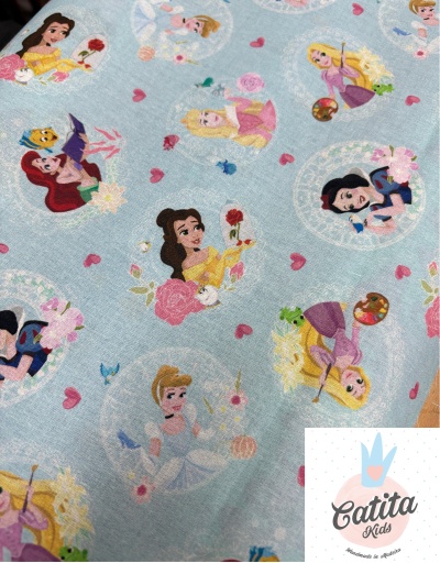 CONJUNTO LENÇOL CATRE - PRINCESAS DISNEY