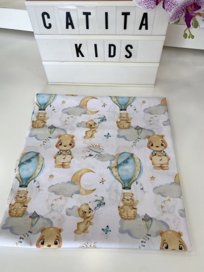 LENÇOL CATRE URSINHO BALÃO (PARTE DE BAIXO)