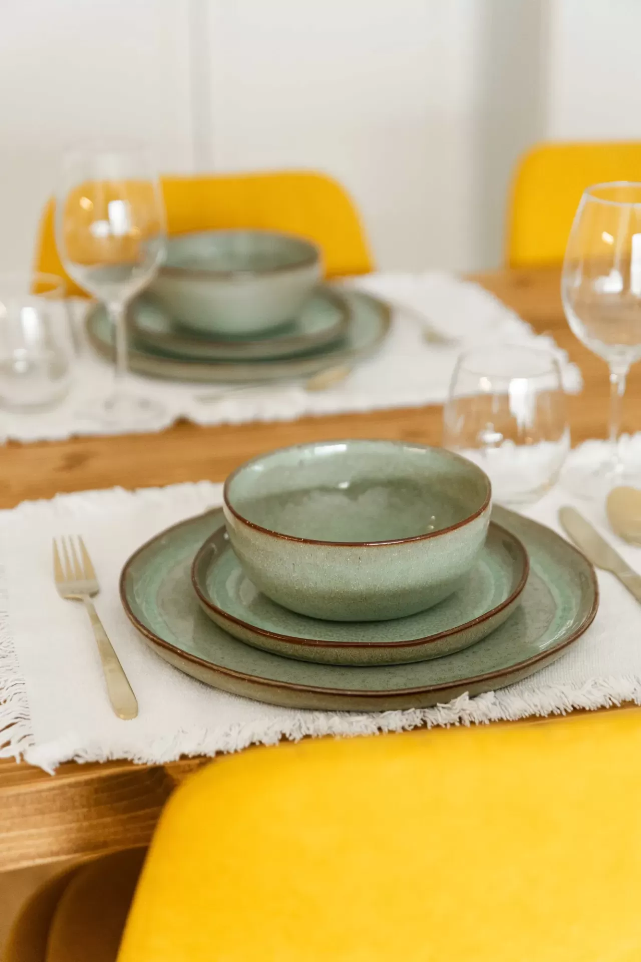 Serviço de Jantar SERENO - Verde - 18 peças