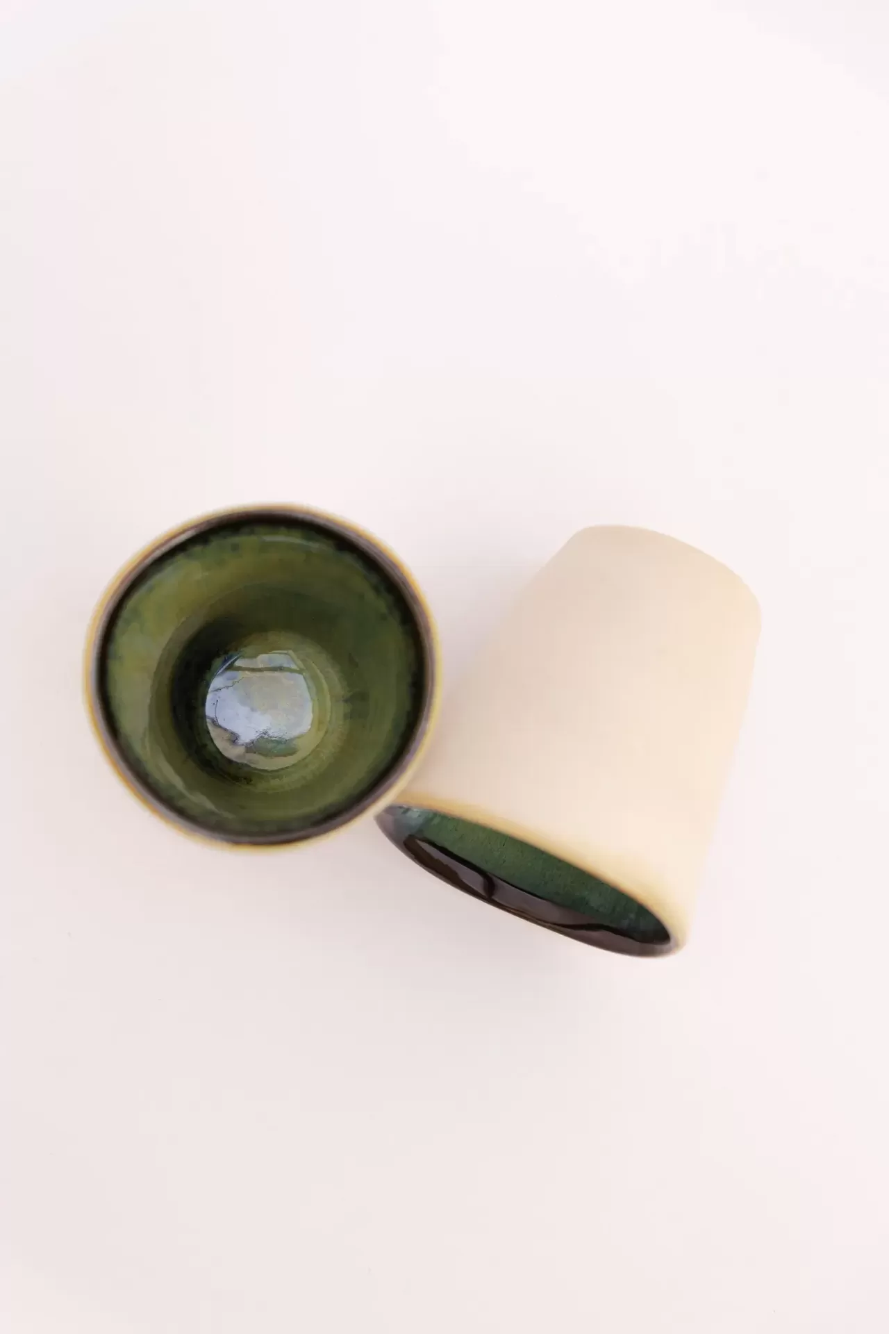 Copo Café Expresso CORAL - Verde 100ml - Conjunto de 2