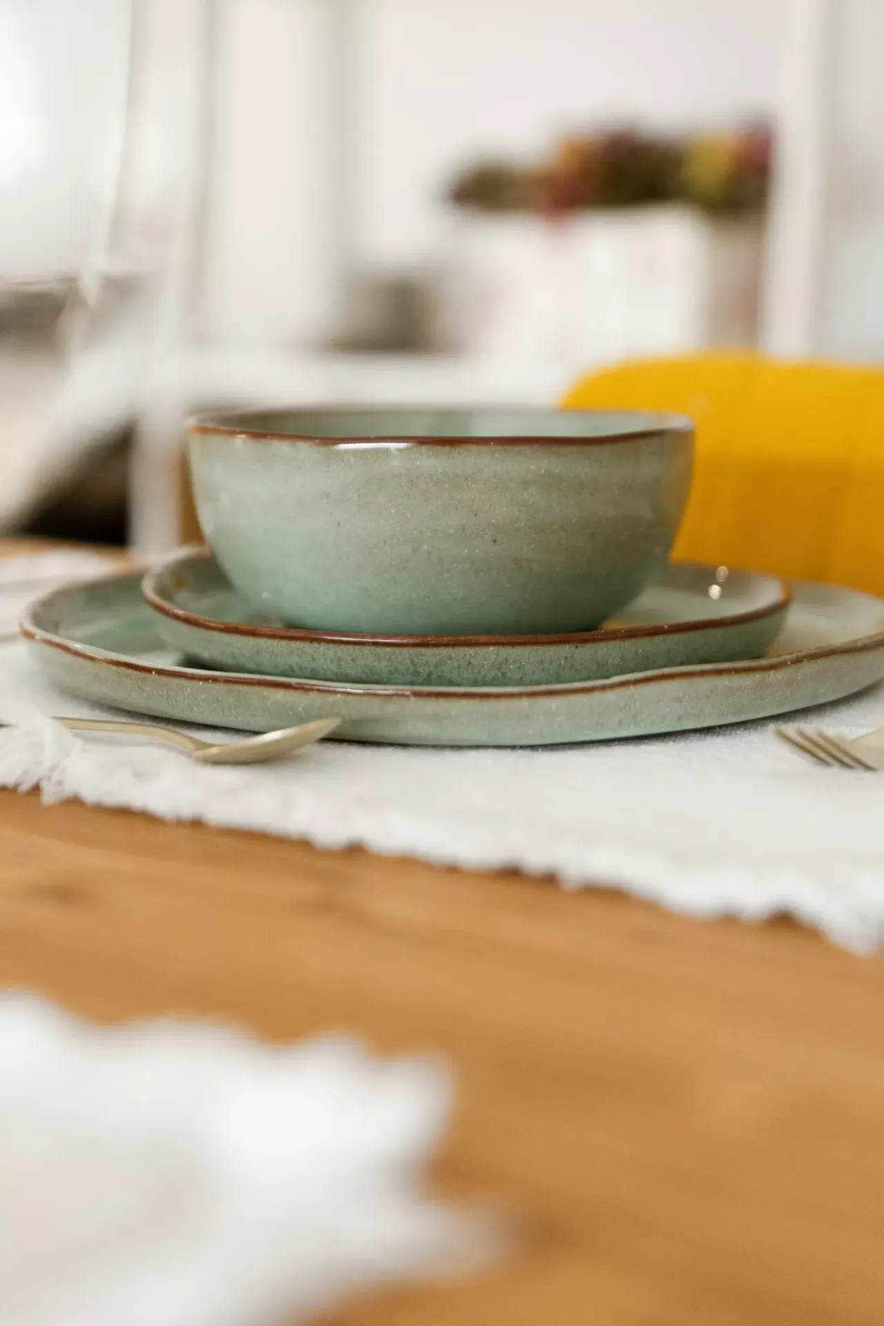 Serviço de Jantar SERENO - Verde - 18 peças