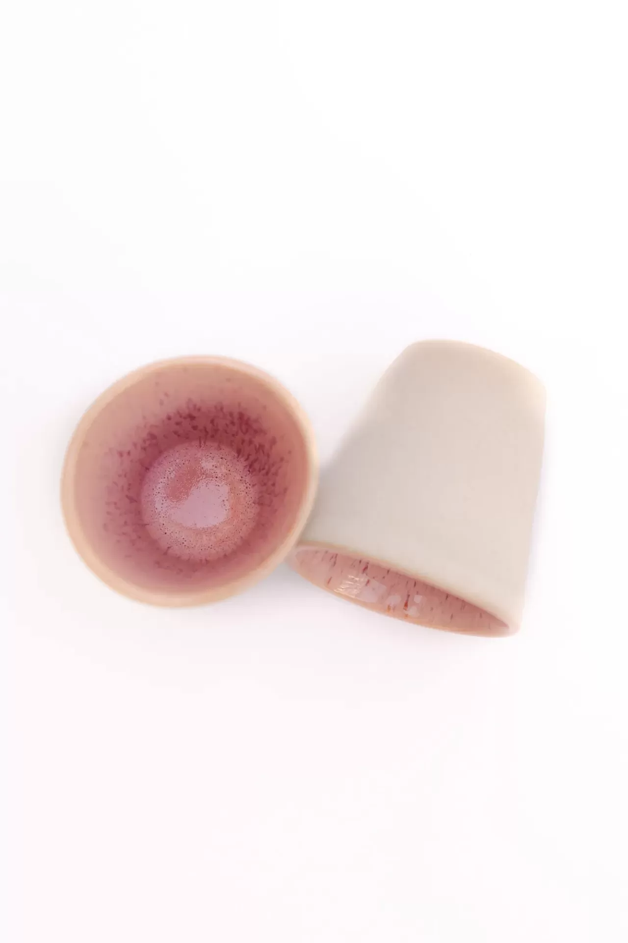 Copo Café Expresso CORAL - Rosa 100ml - Conjunto de 2