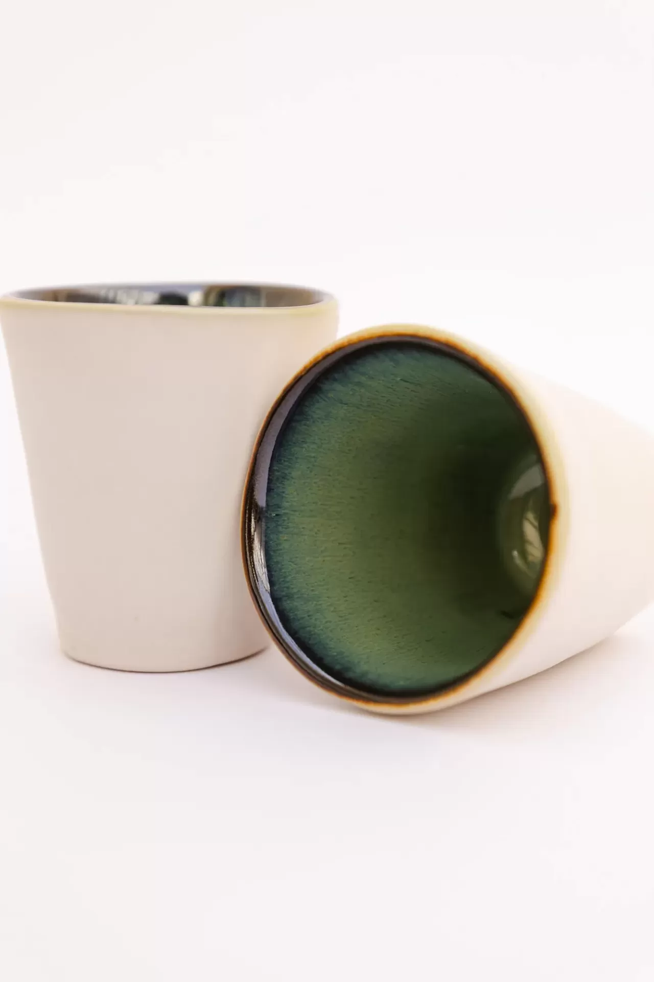 Copo Café Expresso CORAL - Verde 100ml - Conjunto de 2