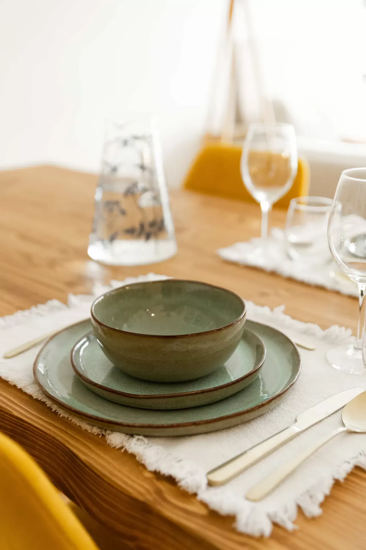 Serviço de Jantar SERENO - Verde - 18 peças