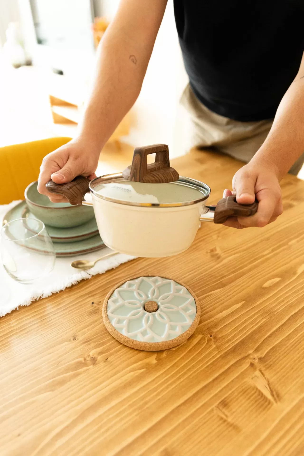 Base Quente ALMA - Menta Nude 15cm