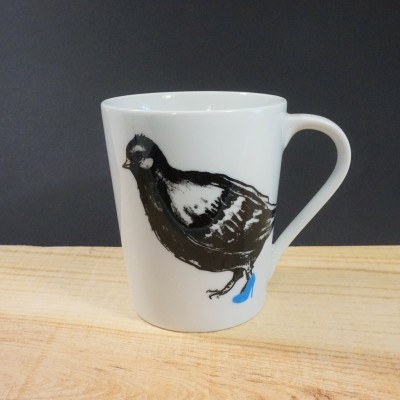 Dona Migalhas (preto & azul) - Caneca