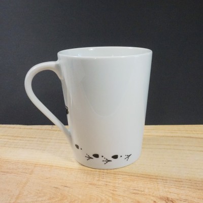 Dona Migalhas (preto & azul) - Caneca