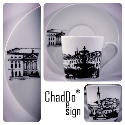 Praça do Rossio, Lisboa - Chávena de café