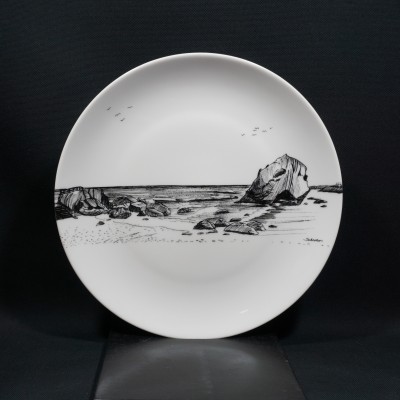 Penedo da Praia de Santa Cruz - Prato de sobremesa