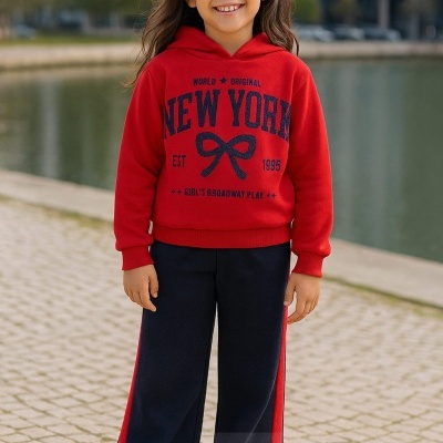 CONJUNTO NEW YORK C/PANTALONA CARDADO (4-14 ANOS)