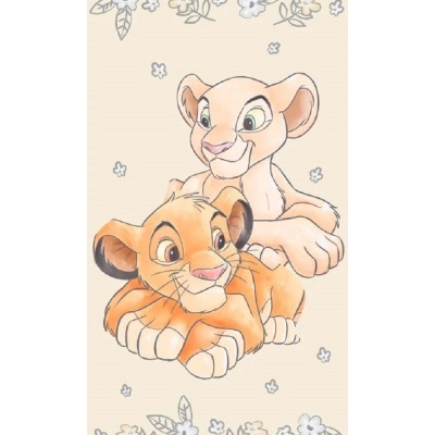 TOALHA DE PRAIA ALGODÃO REI LEÃO