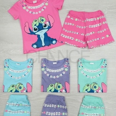 CONJUNTO STITCH FRIENDS (4-14 ANOS)