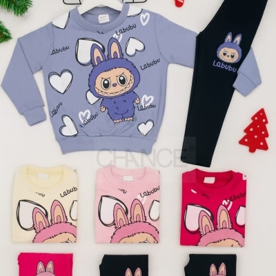 CONJUNTO LABUBU SEM CARDA (4-12 ANOS)