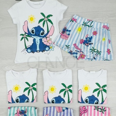 CONJUNTO STITCH SUMMER (2-10 ANOS)
