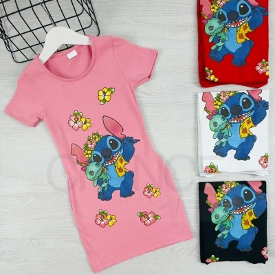 VESTIDO STITCH - 2 E 4 ANOS