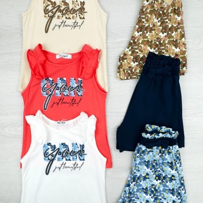 CONJUNTO JUST BEAUTIFUL - 4 , 6 , 8 E 10 ANOS