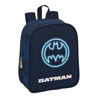 MOCHILA PRÉ-ESCOLAR BATMAN DC 27 CM - ADAPTÁVEL A TROLLEY