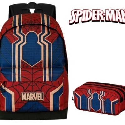 CONJUNTO ESCOLAR SPIDER-MAN 44 CM - ADAPTÁVEL A TROLLEY