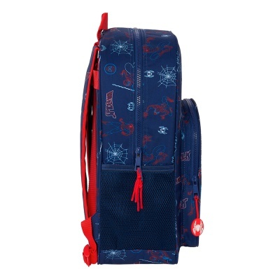 MOCHILA ESCOLAR SPIDER-MAN WEB 42CM - ADAPTÁVEL A TROLLEY