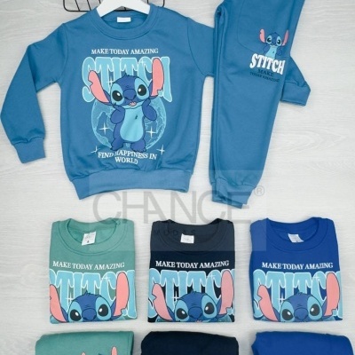 FATO DE TREINO STITCH RAPAZ CARDADO (4-10 ANOS)