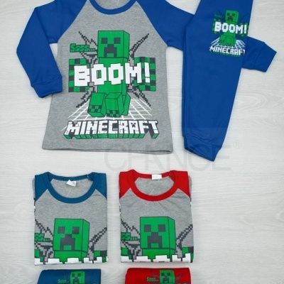 PIJAMA MINECRAFT CARDADO (4-14 ANOS)