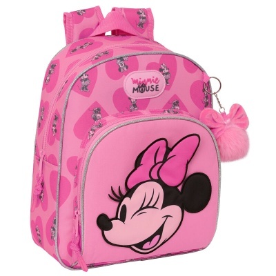 MOCHILA PRÉ-ESCOLAR MINNIE LOVE 34 CM