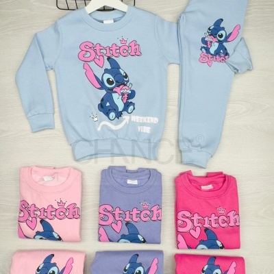 FATO DE TREINO STITCH "VIBES" CARDADO (4-14 ANOS)