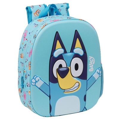 MOCHILA PRÉ-ESCOLAR 3D BLUEY 33 CM